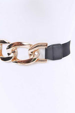 Load image into Gallery viewer, Plus Size Metal Hoop Stretch Belt
