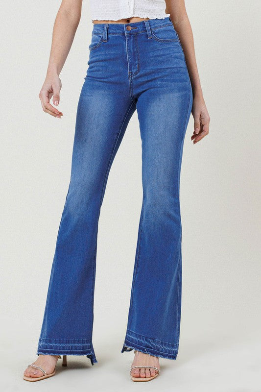 Stretch Denim Jean Wash Hem