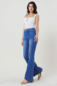 Stretch Denim Jean Wash Hem