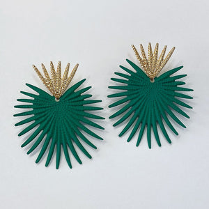 Colored Metal Spikes Earrings