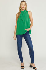 Load image into Gallery viewer, Solid Sleeveless Cowl Neck Top
