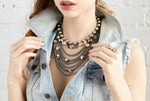 Load image into Gallery viewer, TOVA Anya Necklace in Antique Silver
