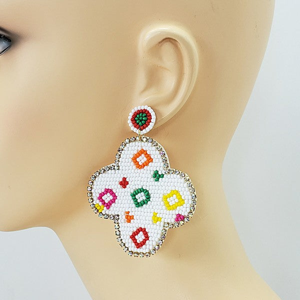 Rhinestones & Beads Earrings