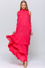 Load image into Gallery viewer, Halter Neck Maxi Dress
