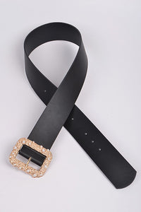 Glitter Beads Rectangle Belt