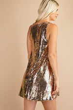 Load image into Gallery viewer, V-Neck Sequin Dresses
