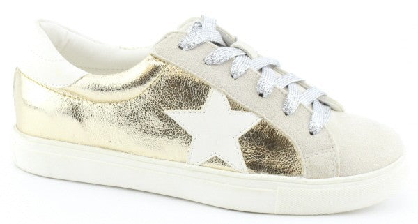 Star Sneakers - GOLD Metallic