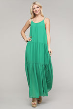 Load image into Gallery viewer, Maxi Chiffon Shirring Dress
