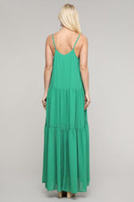 Load image into Gallery viewer, Maxi Chiffon Shirring Dress
