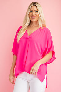 V-Neck Sleeve Blouse