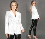 Load image into Gallery viewer, White Pants &amp; Blazer Set
