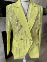 Load image into Gallery viewer, Sequin long sleeve jacket/blazer
