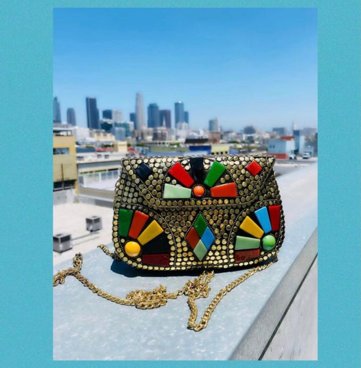 Mosaic Clutch Purse