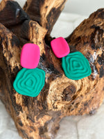 Load image into Gallery viewer, Color-Block Earrings
