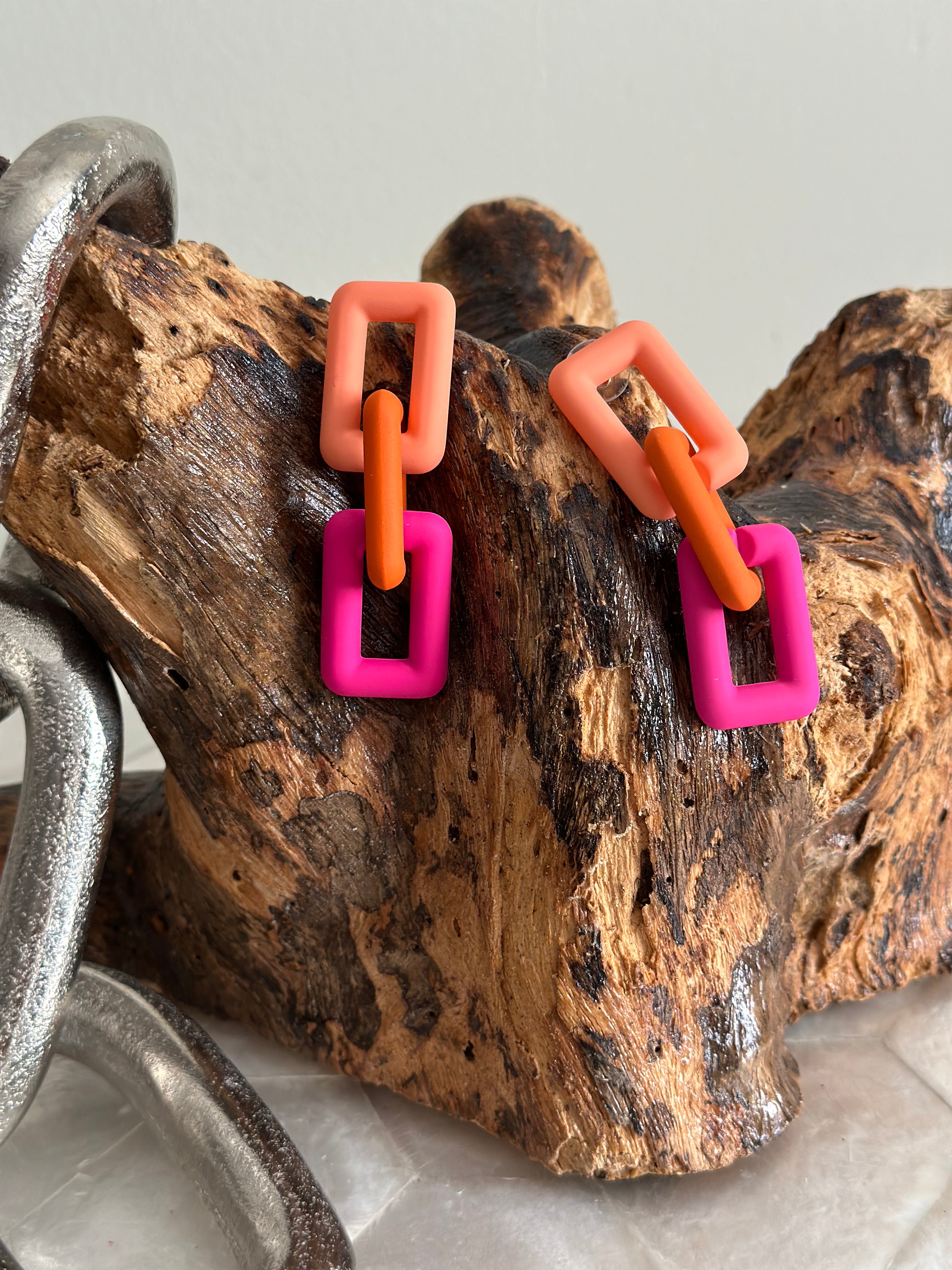 Color Block Earrings