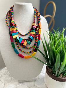 Woody Multi Color Necklace