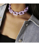 Load image into Gallery viewer, Acrylic Link Chain Necklace
