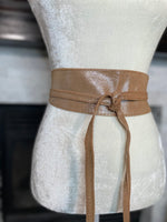 Load image into Gallery viewer, Gold &amp; Silver Leather Belt
