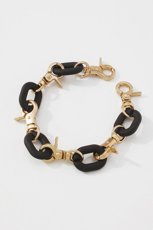 Black Large Chain Bracelet