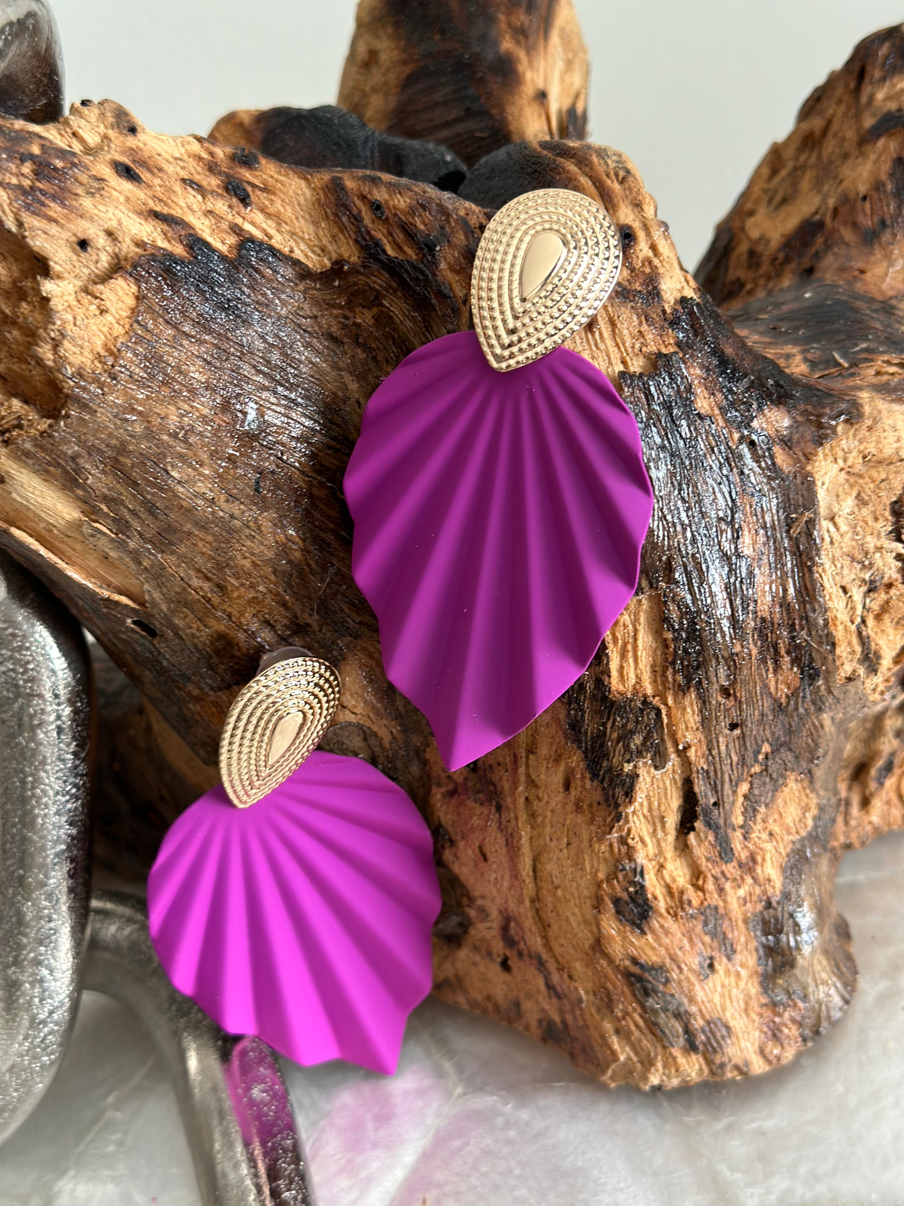 Metal Leave Earrings