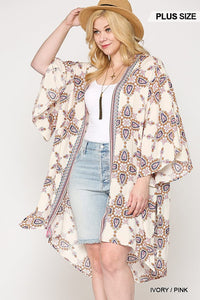 Slit Sleeve Kimono