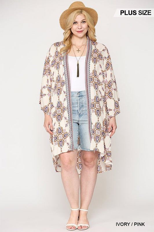 Slit Sleeve Kimono