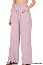 Load image into Gallery viewer, Woven Cotton Wide Leg Pants
