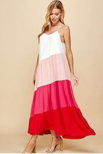 Load image into Gallery viewer, Color Block Maxi Dress
