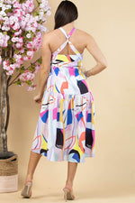 Load image into Gallery viewer, Abstract Print Wrap Skirt
