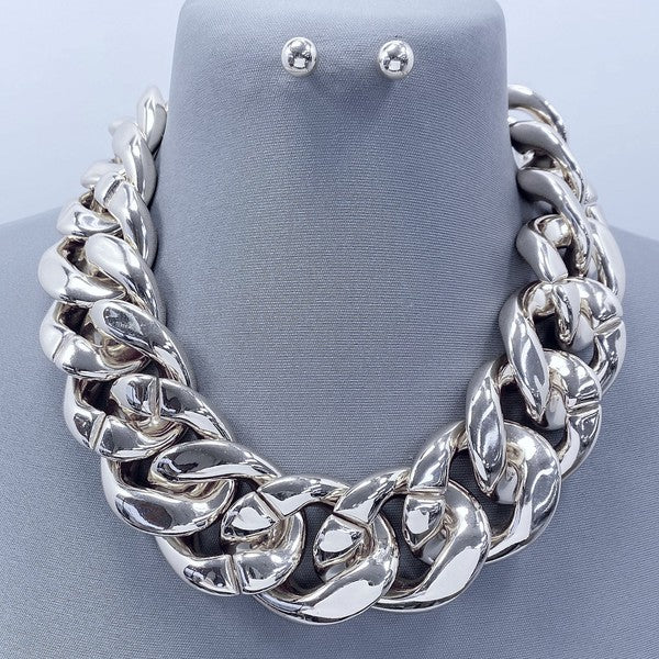 Over-sized Chain Necklace