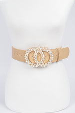 Load image into Gallery viewer, Pearl Double O Ring Belt
