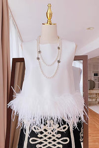 Feather Trim Solid Tank