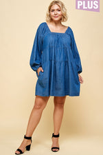 Load image into Gallery viewer, Soft Denim Dress
