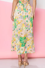 Load image into Gallery viewer, Satin Floral Midi Skirt
