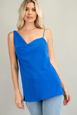 Load image into Gallery viewer, Asymmetric Cowl Neck Cami

