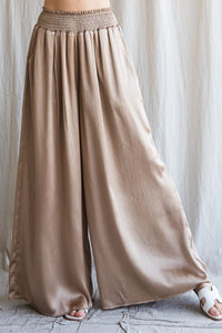 Satin Wide Palazzo Pants