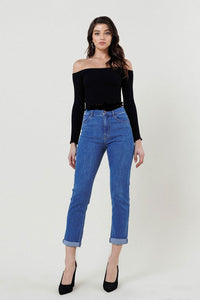 High Waisted Classic Boyfriend Jean