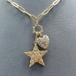 Load image into Gallery viewer, Star &amp; Heart Charms Pendant Necklace
