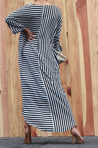 Striped Woven Loose Fit Dress