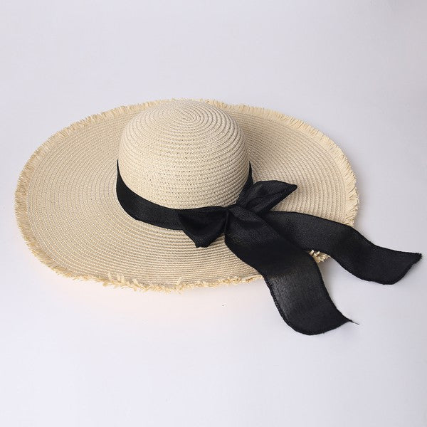 Summer Hat with Black Bow