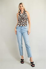 Load image into Gallery viewer, Leopard Print Halter Top
