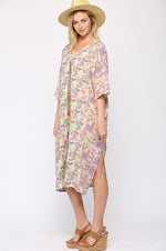 Load image into Gallery viewer, Mixed Print Midi Dress
