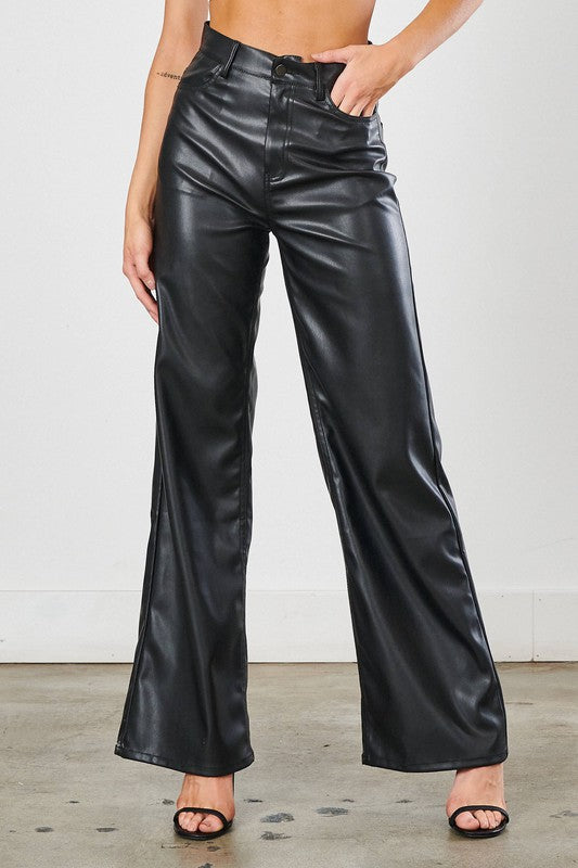 Faux Leather High Waisted Pants – Jawaly Boutique