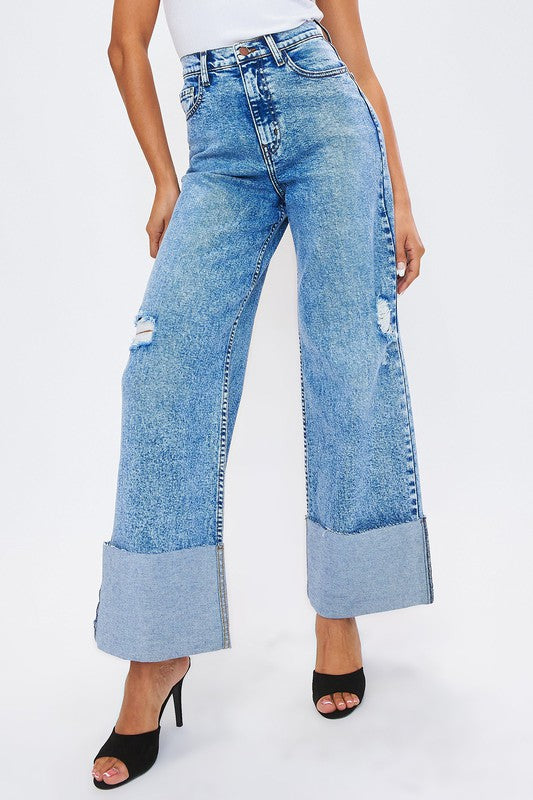 Vibrant High Waisted Flare Jean – Jawaly Boutique
