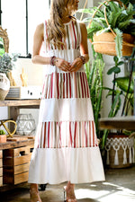 Load image into Gallery viewer, Sleeveless Multi Colored Maxi Dress
