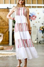 Load image into Gallery viewer, Sleeveless Multi Colored Maxi Dress

