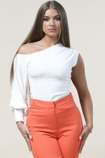 Load image into Gallery viewer, Asymmetrical Off Shoulder Top
