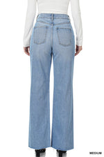 Load image into Gallery viewer, Wide Leg Denim Pants
