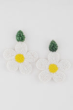 Load image into Gallery viewer, Beaded Flower Earrings
